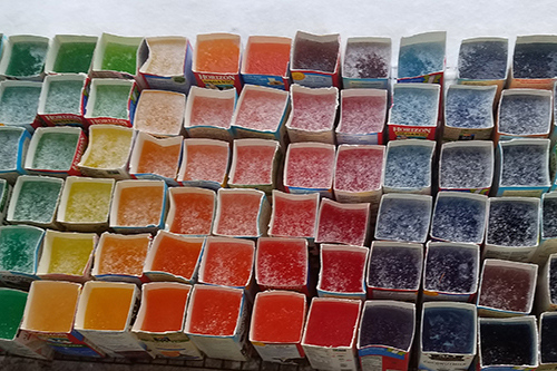 Ice experiment — cartons